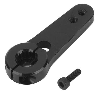 Aluminiumlegierung RC Lenkservo Halbarm Horn 44mm 15T für HSP 15 Truck (Schwarz)