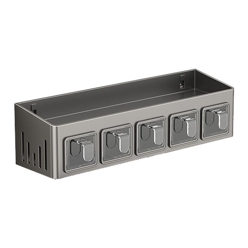 Punch-Free Wall-Mounted Kitchen Storage Rack & Spice Organizer Set