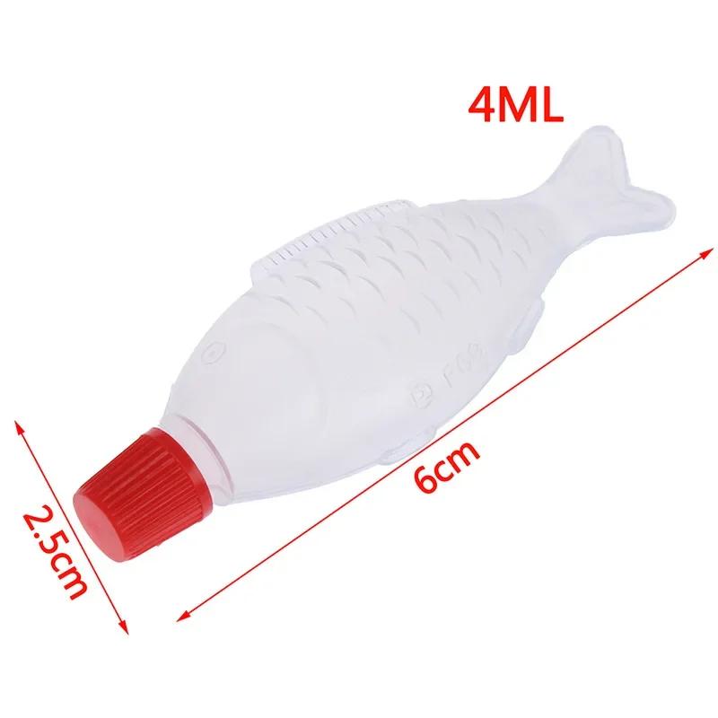 10Pcs 4ml / 8.5ml Fish Shaped Soy Sauce Bottle Disposable Rice Ball Sashimi Sushi Vinegar