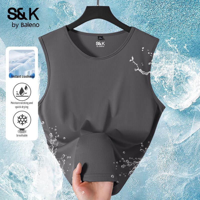 

Baleno Men s S&K Ice Silk Quick-Dry Mesh Vest L