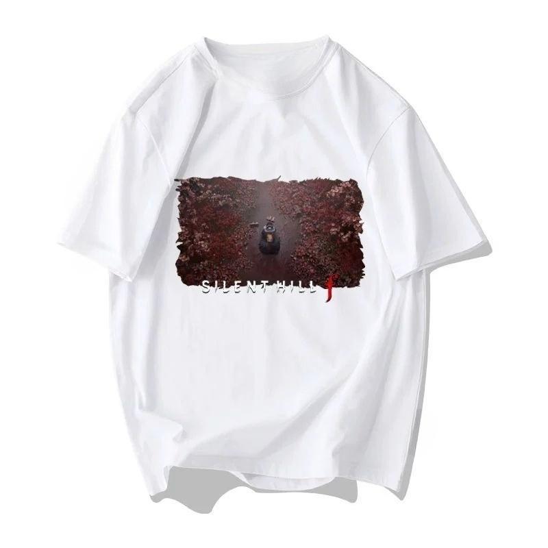 Game Silent Hill F, 9th Generation Short Sleeved T-shirt for Male and Female Students, Pure Cotton Men and Women's Clothing