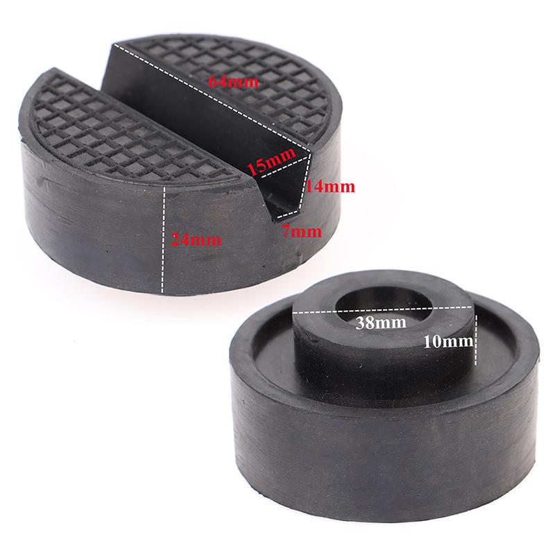 

Гумові накладки для підйомника для автомобіля. Чорна гумова накладка для домкрата з прорізами