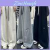 Casual Pants For Women High Waist Embroidered Wide Leg Trousers For Winter Comfort