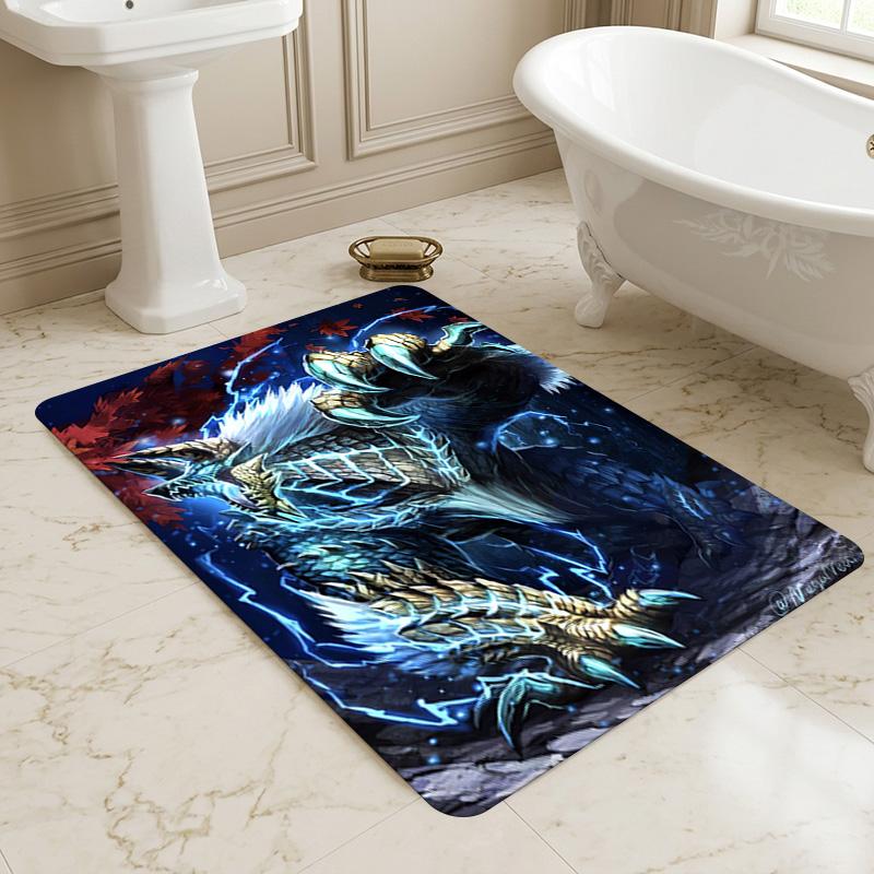 Dragon Beast Living Room Nonslip Area Rug Soft Carpet For Bedroom Game Playroom Sofa Office Home Decor Doormat Christmas Gift C9302142