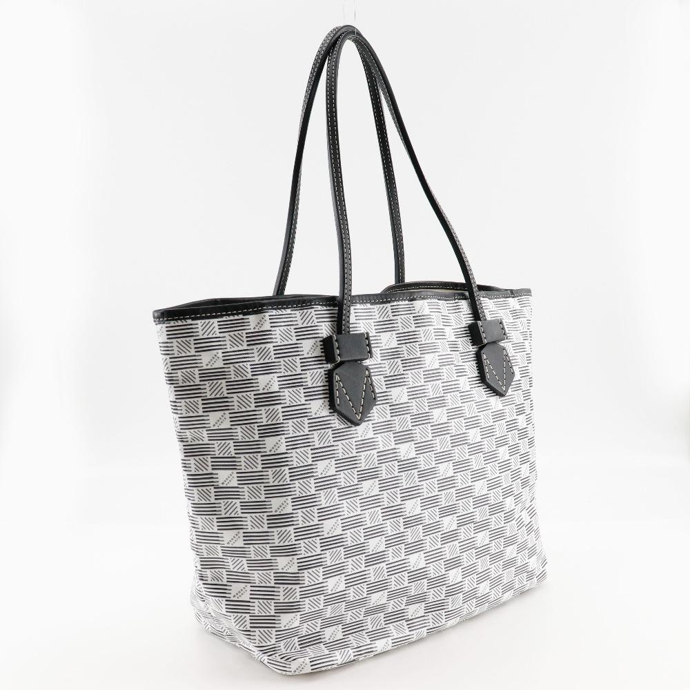 MOREAU PARIS Saint-Tropez MM Tote Bag White PVC Unisex Used
