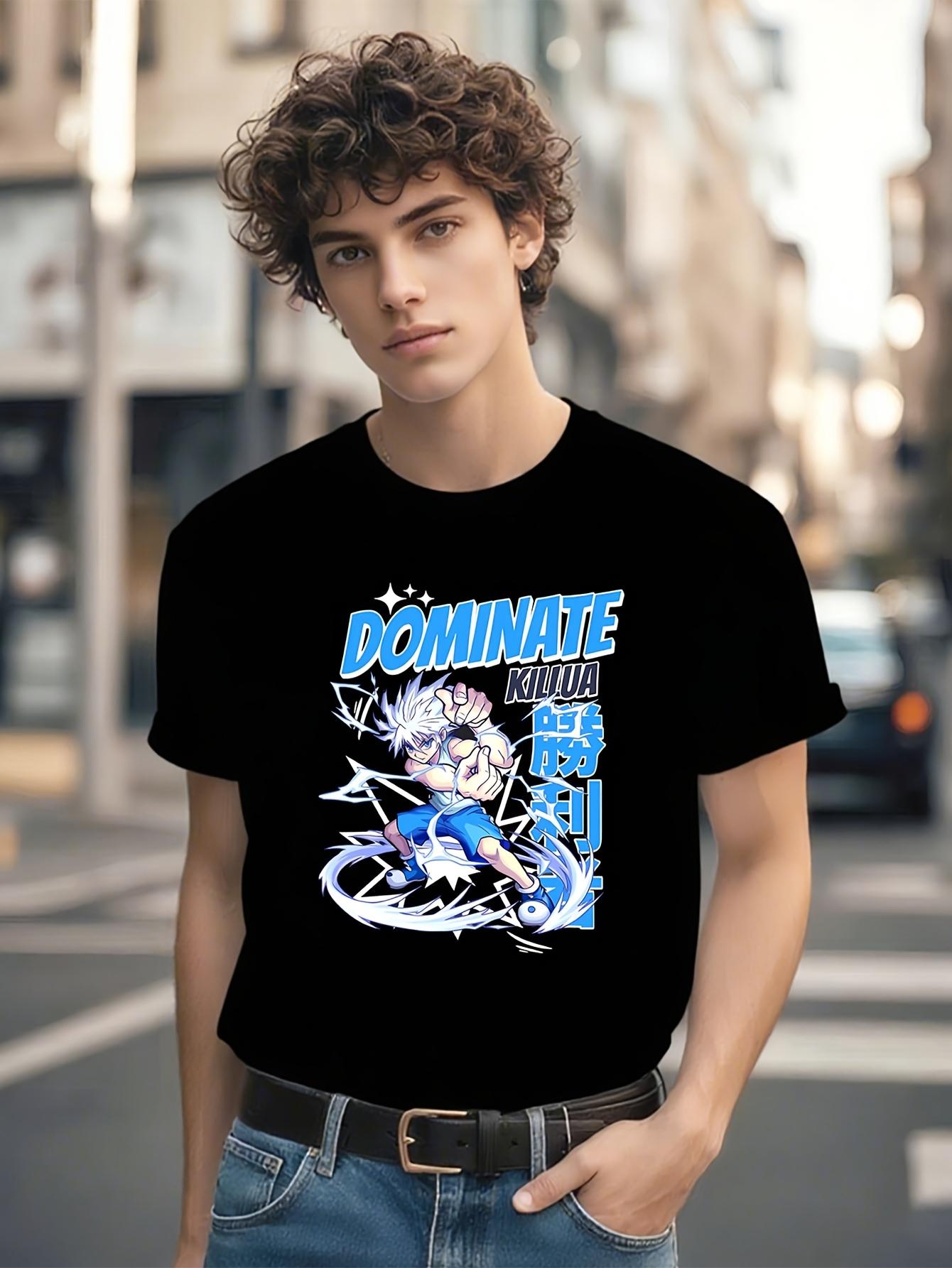 Anime Graphic Tshirt Graphic Tshirt - Bold DOMINATE Text ... L