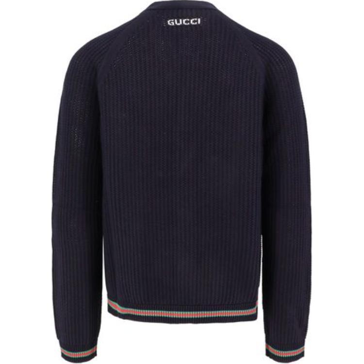 Gucci Logo Embroidered Button Up Cardigan 788009-XKD15-4345