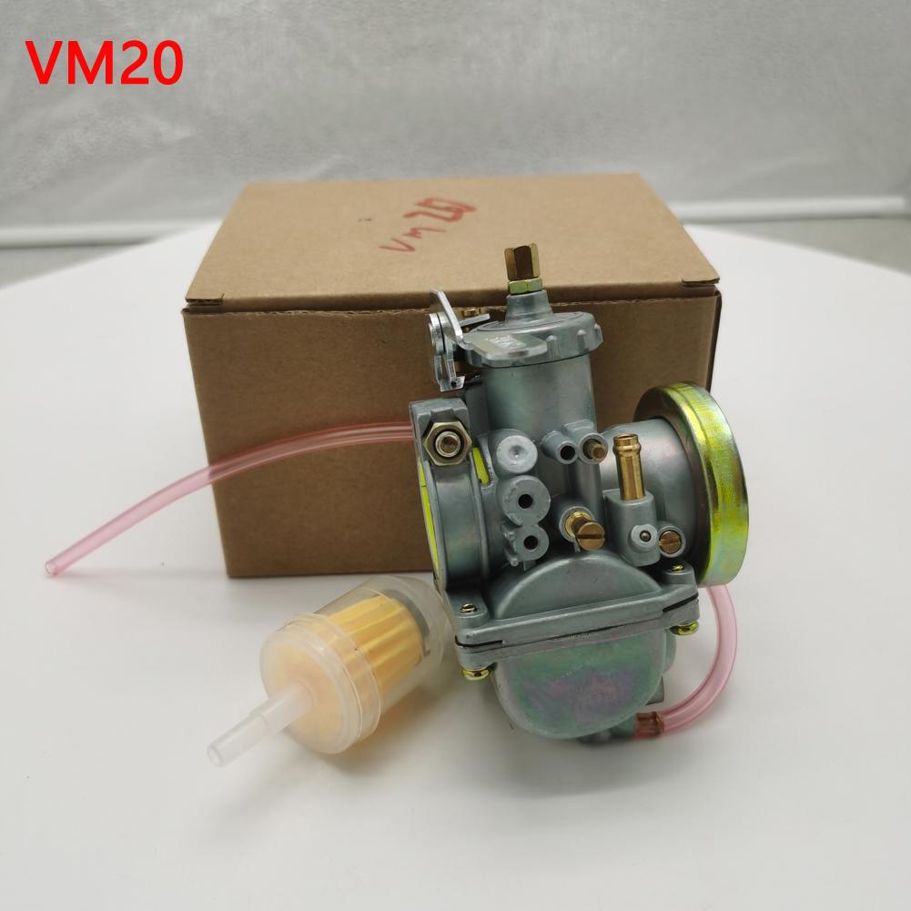 Motorcycle Carburetor Carb Engine With Oil Fliter For MIKUNI Round Slide VM 20 ATV Go Kart Carb Dirt Bike VM20 Carburetor 1 set