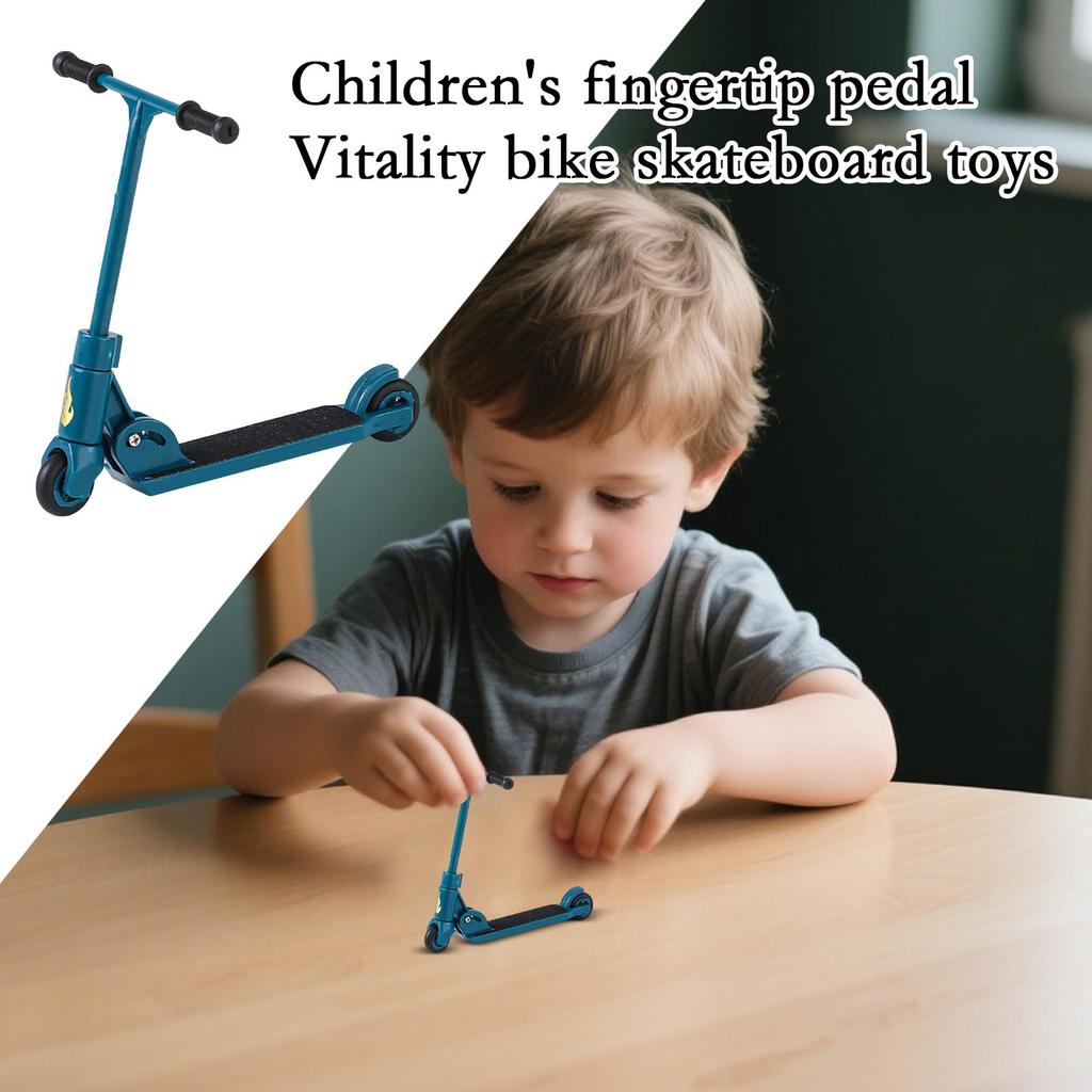 Desktop Unpacking Children's Finger Pedal Vitality Scooter Skateboard Toy