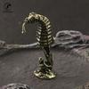 Solid Brass Hippocampus Figurines Vintage Sea Animal Small Statue Desktop Ornaments Office Decorations Crafts Accessories Gifts