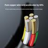 Fast Charging 65W USB To USB C Male to Male Cable Tip Metal Braided Power Delivery Connector Data Cord For Phone Accessories
