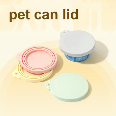 Silicone Pet Food Can Lid for Dog and Cat 3 Size Food Can Lid Dustproof Moisture Proof Food Can Lid Safe Odorless Reusable Pet Food Seal