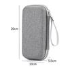 Hard EVA Storage Case With Shockproof Waterproof Shell Portable Wrist Strap For Cables Earphones Chargers Travel