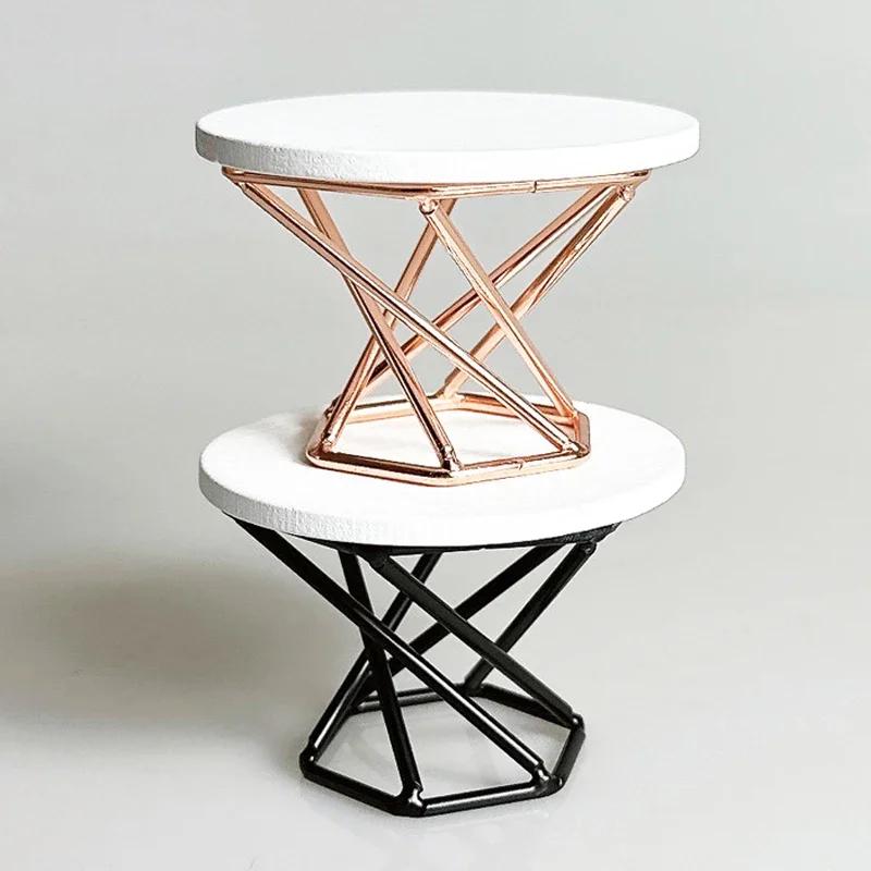 1:12 Table Basse Miniature de Maison de Poupée Table à Thé Table d'Appoint Meuble Modèle de Maison Décoration Jouet Accessoires de Maison de Poupée