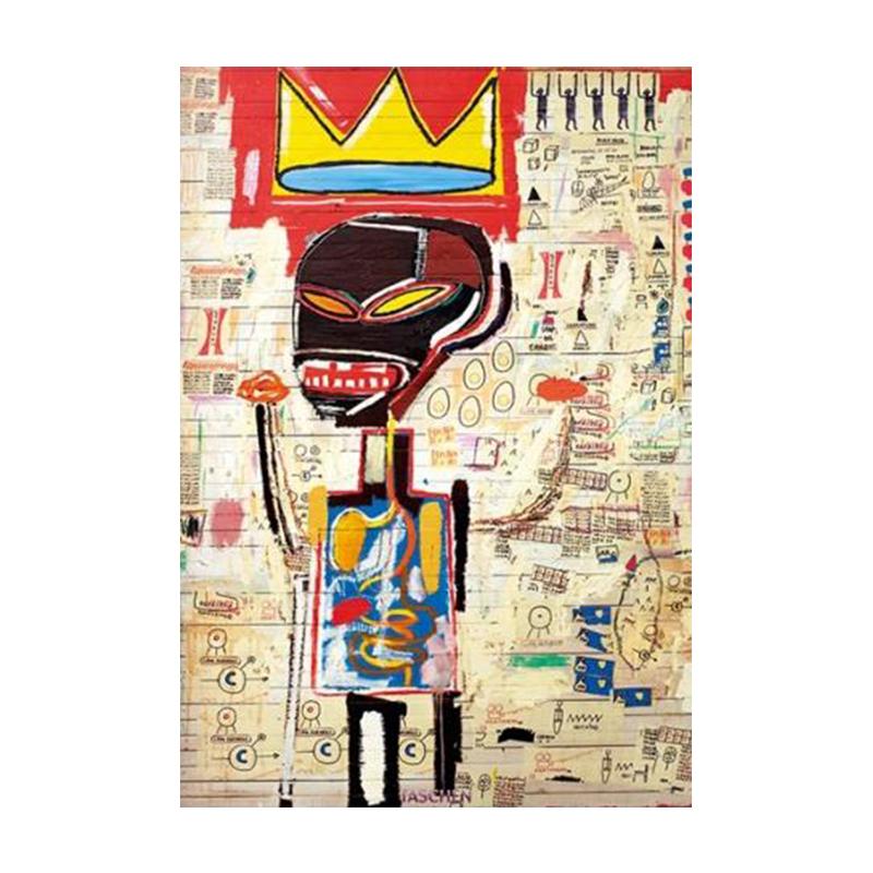 

Абстрактное искусство Корона Граффити Холст Картина Современные постеры и принты Настенные художественные картины для гостиной Декор стены без рамки 21*30cm No Frame