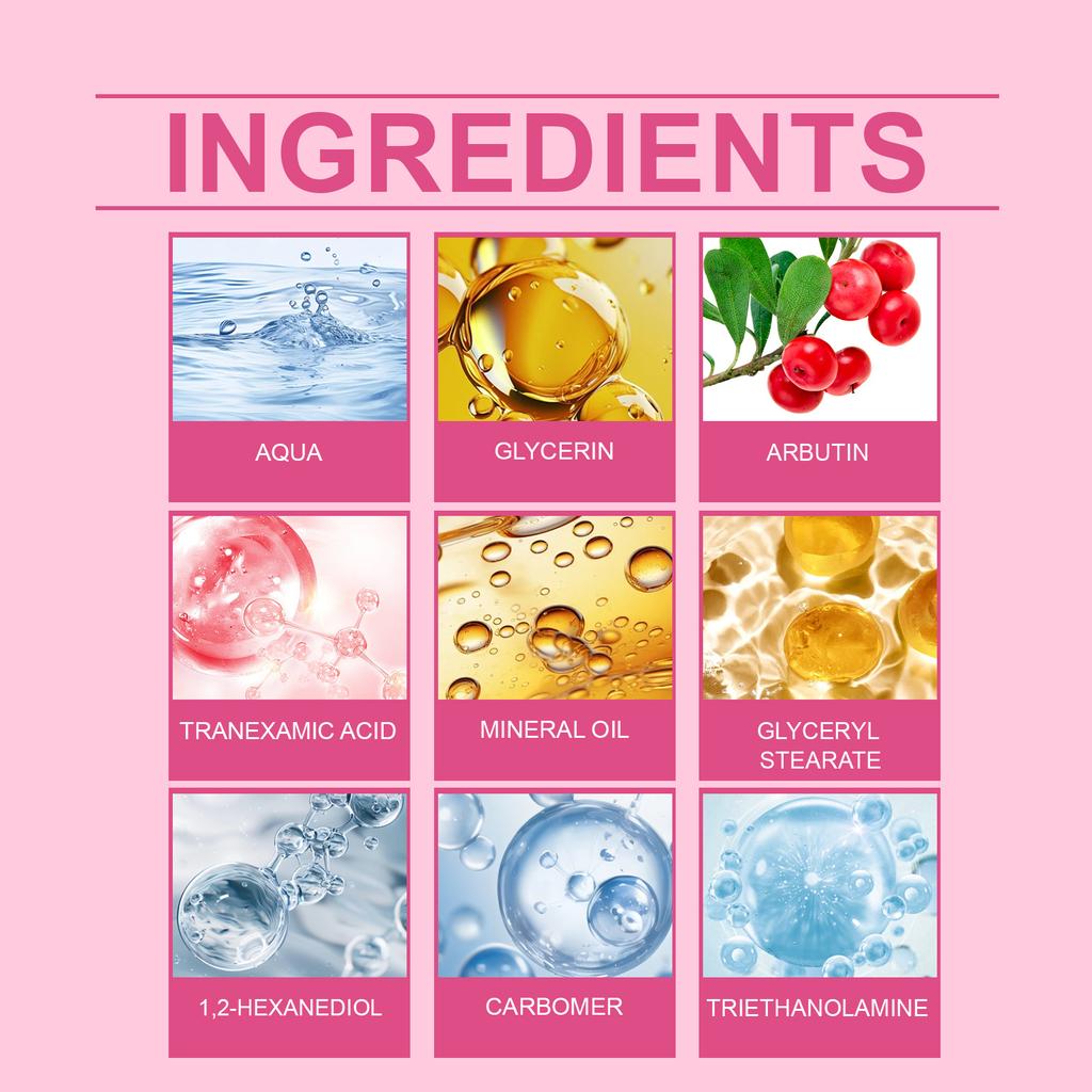 HOYGI Multifunktionale Gesicht aufhellende Creme mit Bärentraube 7% + Tranexamsäure, Niacinamid, Glutathion, Vitamin C, Aloe Vera & Feuchtigkeitsspendend