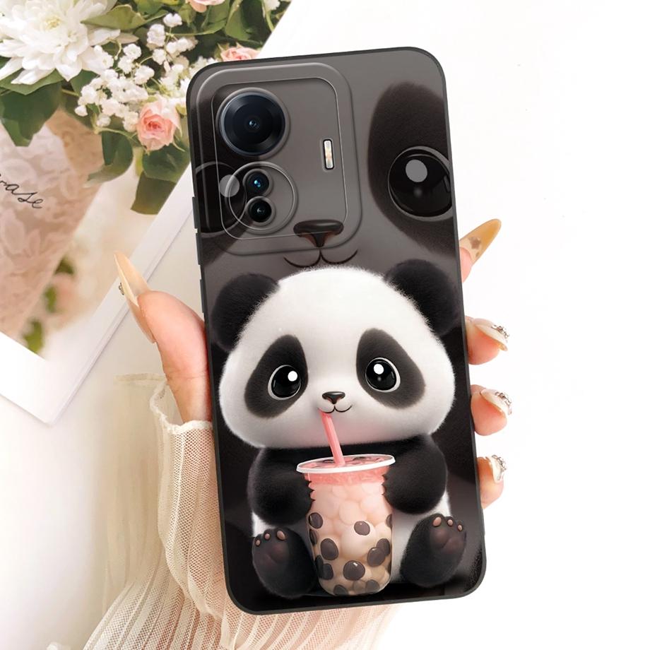 Cute Cartoon Black Cat Dragon Soft Silicone Case For Vivo T1 Pro IQOO Z6 Pro 5G Vivo S15e 5G Phone Shell Shockproof Cover Bumper