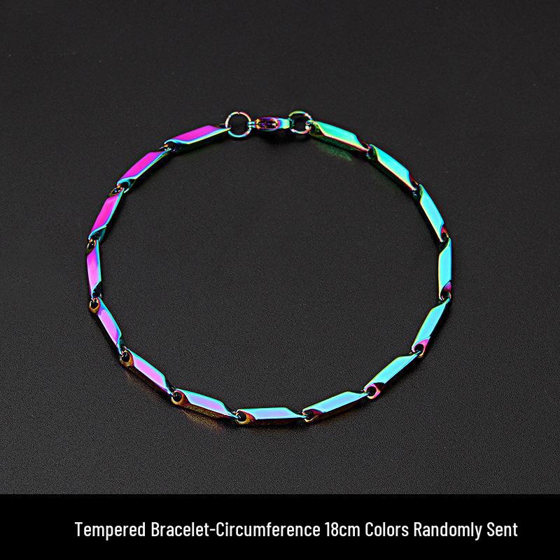 

Мужской модный браслет из титановой стали с защитой от выцветания — элегантное, высококачественное украшение в холодном стиле для мальчиков и мужчин.