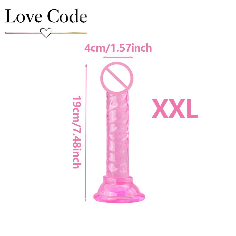 Transparent Dildo Suction Cup Jelly Dick Women Sex Toys Soft Masturbators Penis