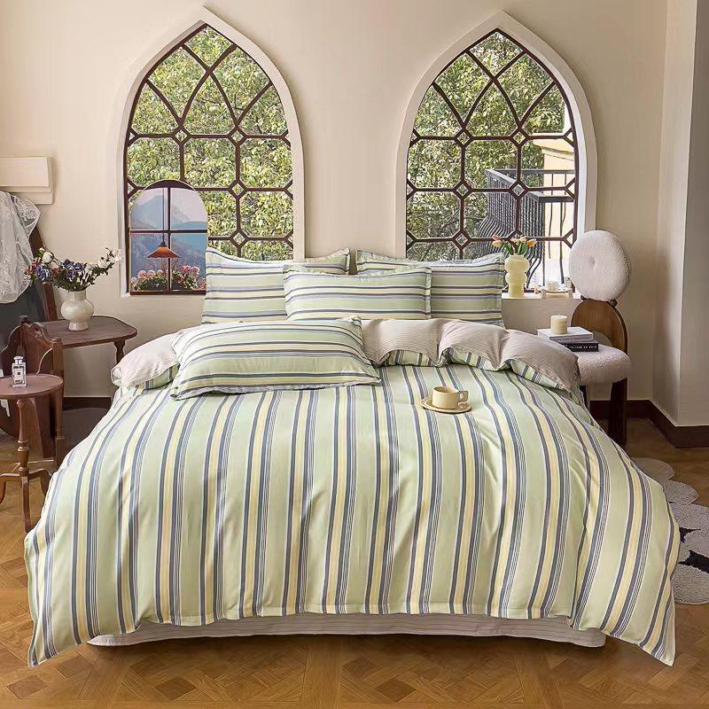 Home Warm Thickened Polished Four-piece Set Cashmere Bed Sheet Quilt Cover Dormitory Three-piece Set Bedding