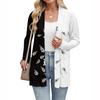 Women's Lightweight Cardigan Sweaters Open Front Long Sleeve Casual Loose Thin Cardigans With Pockets