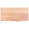VidaXL Wall Shelf Light Brown 40x20x2 Cm Solid Treated Oak Wood 363623