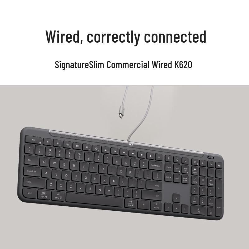 Logitech K620 USB-C Wired Full-Size Business Keyboard
