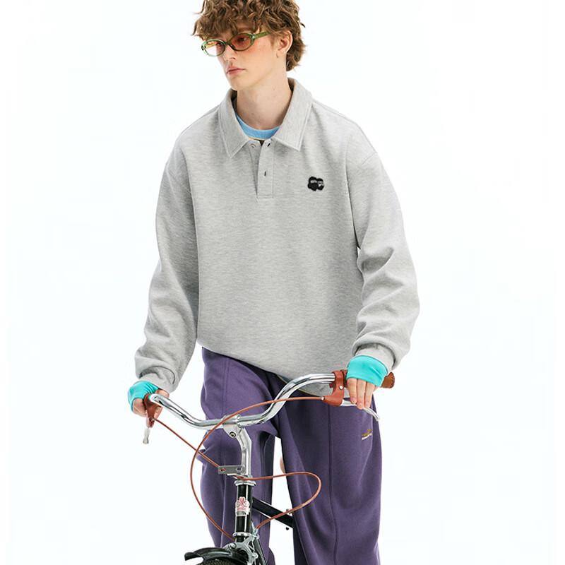 Fingercroxx IT Men's Fleece-Lined Loose Fit Lapel Sweatshirt