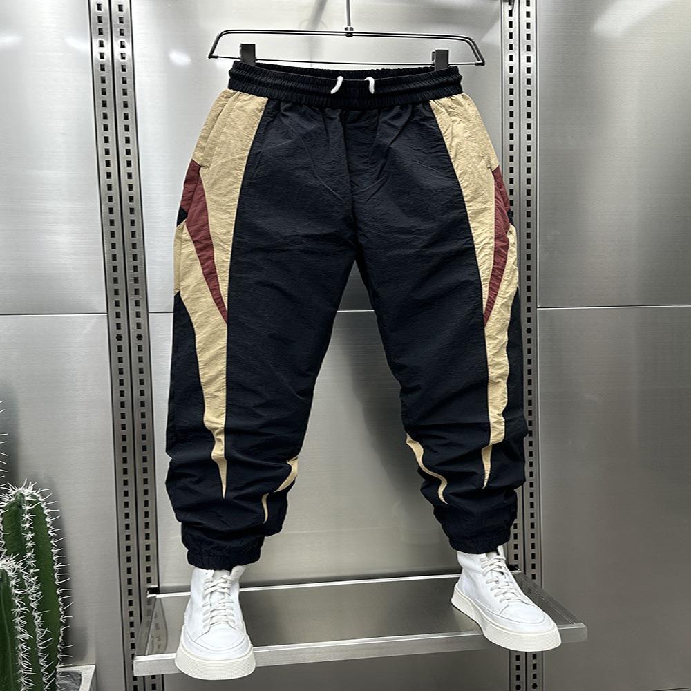 Herren Schnelltrocknende Slim Fit Haremshose: Farbblock, Elastischer Bund, Lässiger Sommerstil