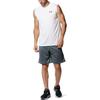 Under Armour Solid Logo Crew Neck Quick-Dry Sleeveless T-Shirt Men Tops White 1367452-100