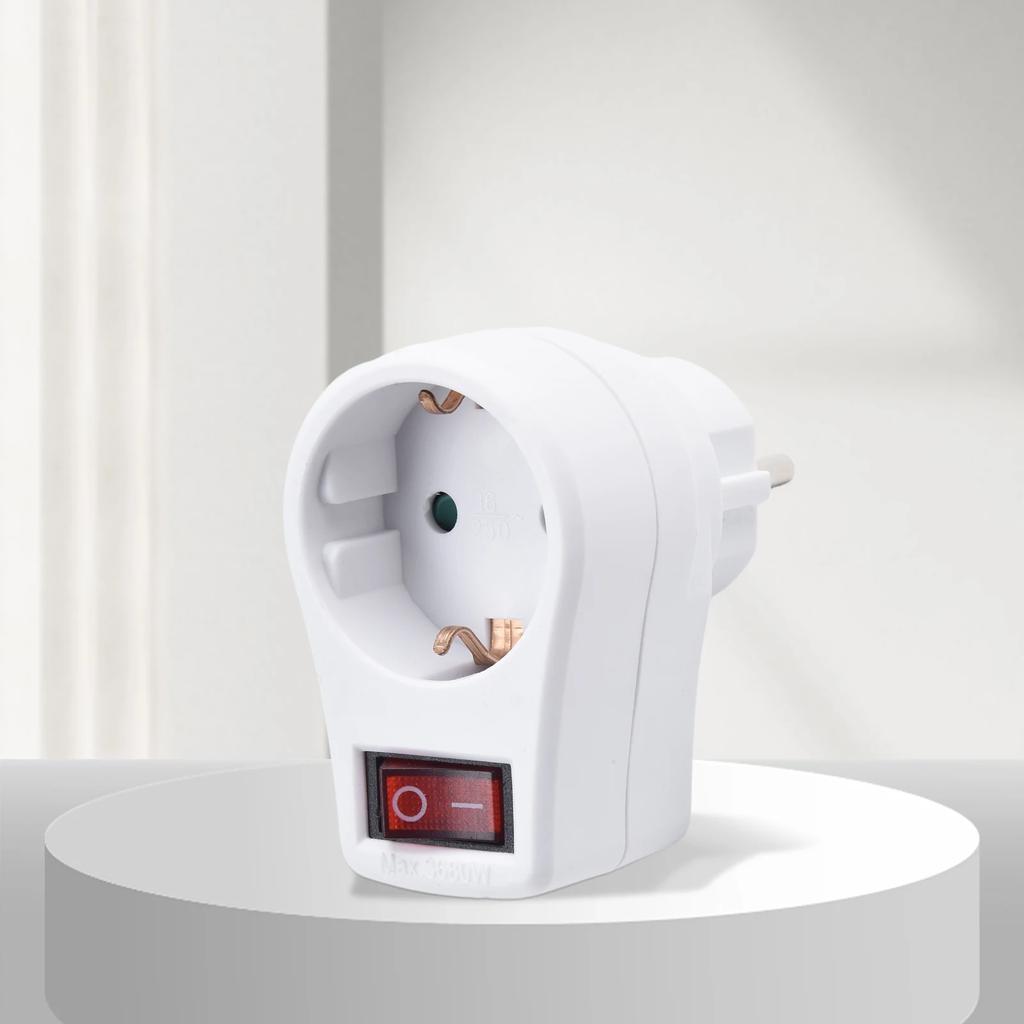 Accessories Conversion Socket 72x50x75mm Plastic Socket Adapter Socket With Light Switch High Quality Practical