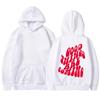 GOOD THINGS ARE COMING Women's Velvet Hoodie Solid Color Letter Printed Kangaroo Pocket Drawstring Printed Hoodie