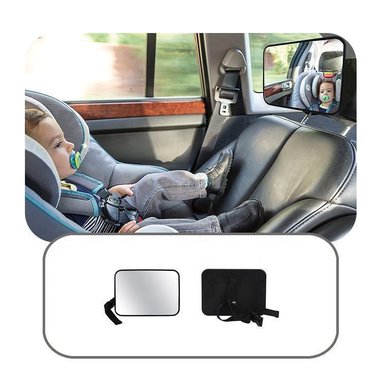 Baby Safety Car Mirror With Antiflip Adjustable Acrylic For Infant Rearview Visibility