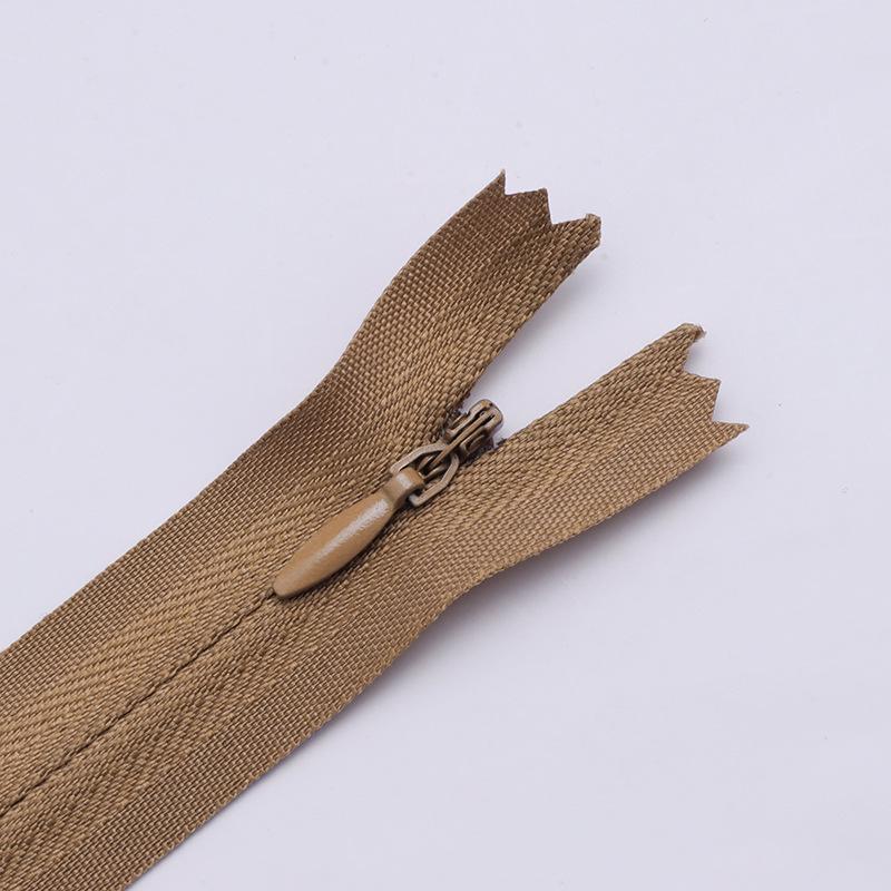 Color No. 3 Nylon Closed-End Zipper for Cushions, Pillows, and Dresses - Home Textiles & Clothing Accessories