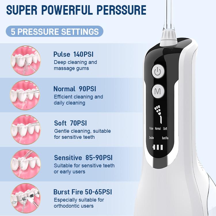 New Portable Electric Dental Flusher Water Floss Household Pulse Dental Wash Oral Rinse Dental Cleansing Machine