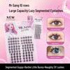 Ten Rows Large Capacity Soft Natural Mixed Pack of Segmented False Eyelashes - Guppy, Little Bunny, Naughty, Barbie Styles