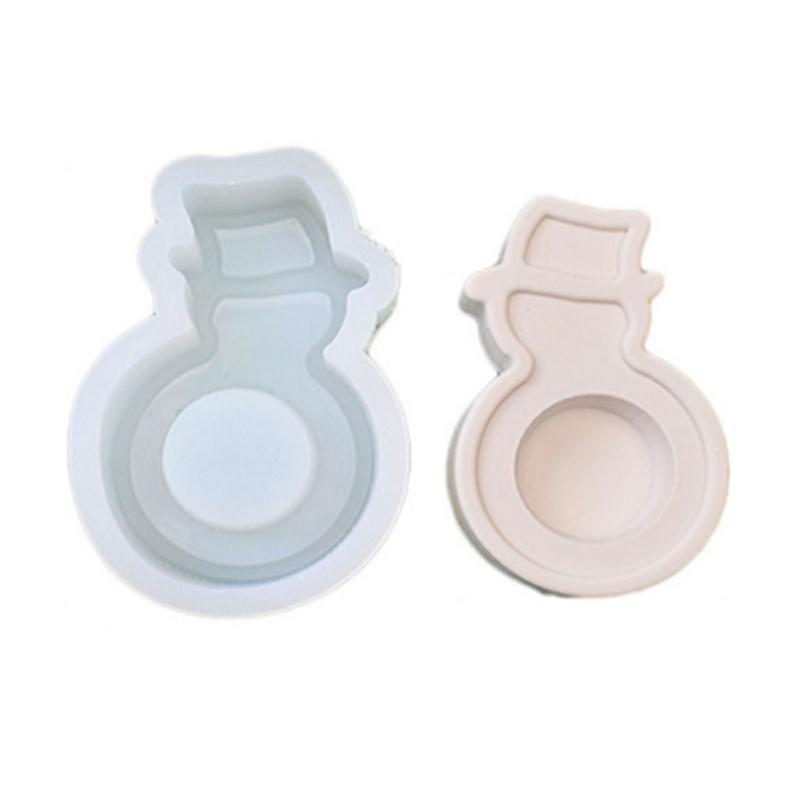 Christmas Candle Holder Tray Silicone Mold for Handmade Crafts and Candle Making