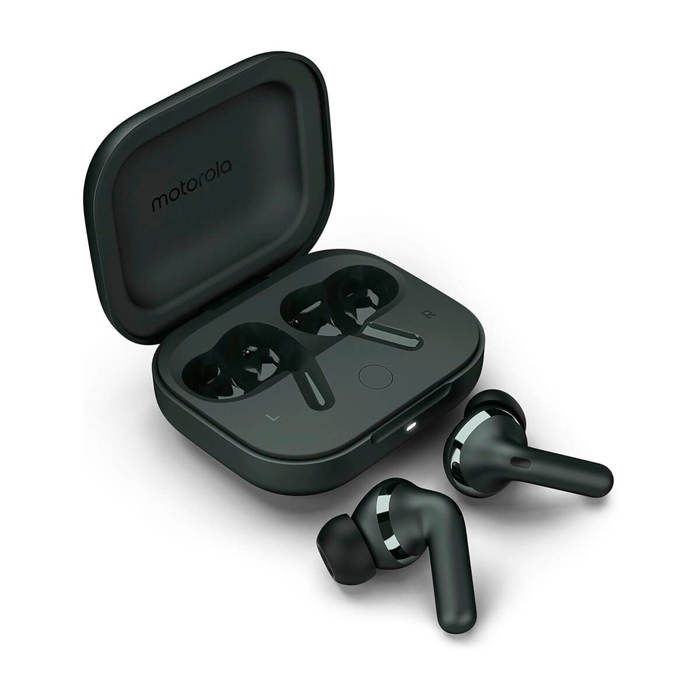 Bluetooth sluchátka Motorola Moto Buds+, šedá (Lesní šedá)