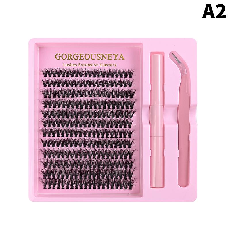 Lightweight Cluster Lash Kit 30D 40D 50D 60D Natural Eyelash Extensions Segmented Volumizing Lashes for Daily Wear Home Use