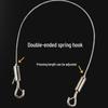 Stainless Steel Double-Head Lifting Rope with Spring Hooks
