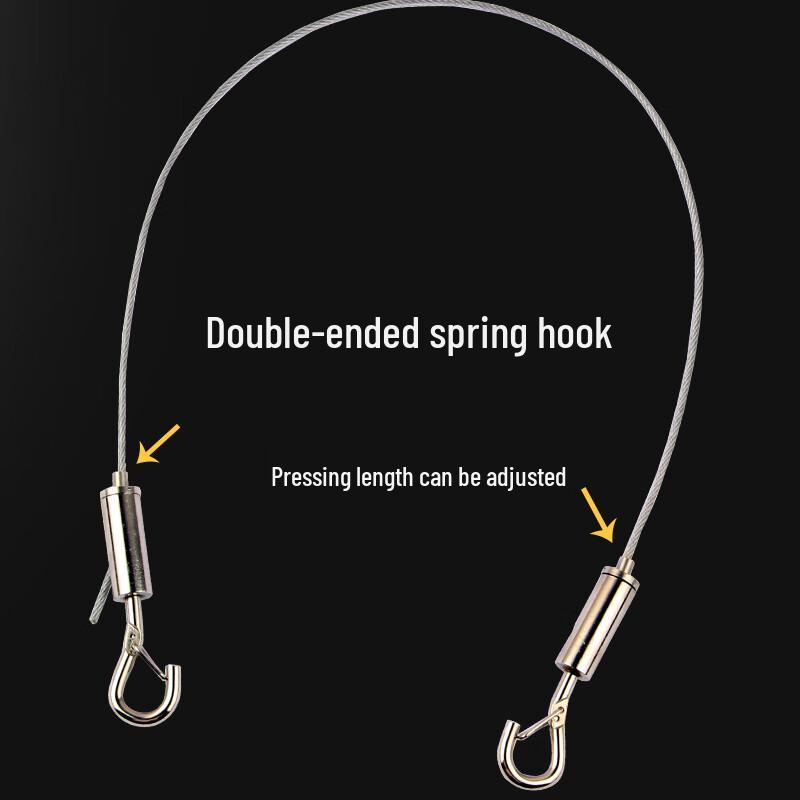 Stainless Steel Wire Rope Safety Sling with Double Hooks