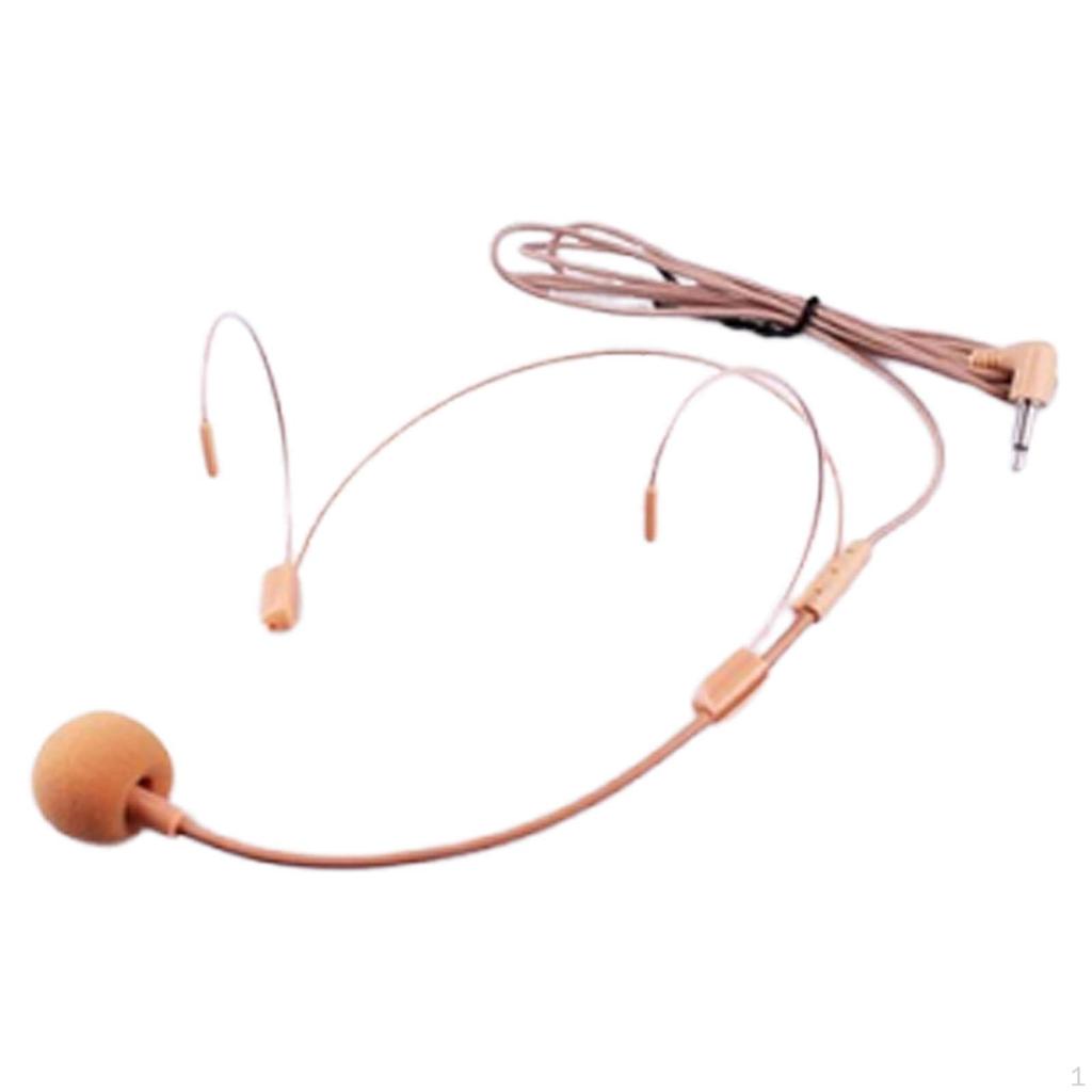 Discreet Double Earhook Headset Flexible for Theater, Lectures, Podcasts Versatile Comfortable Low
