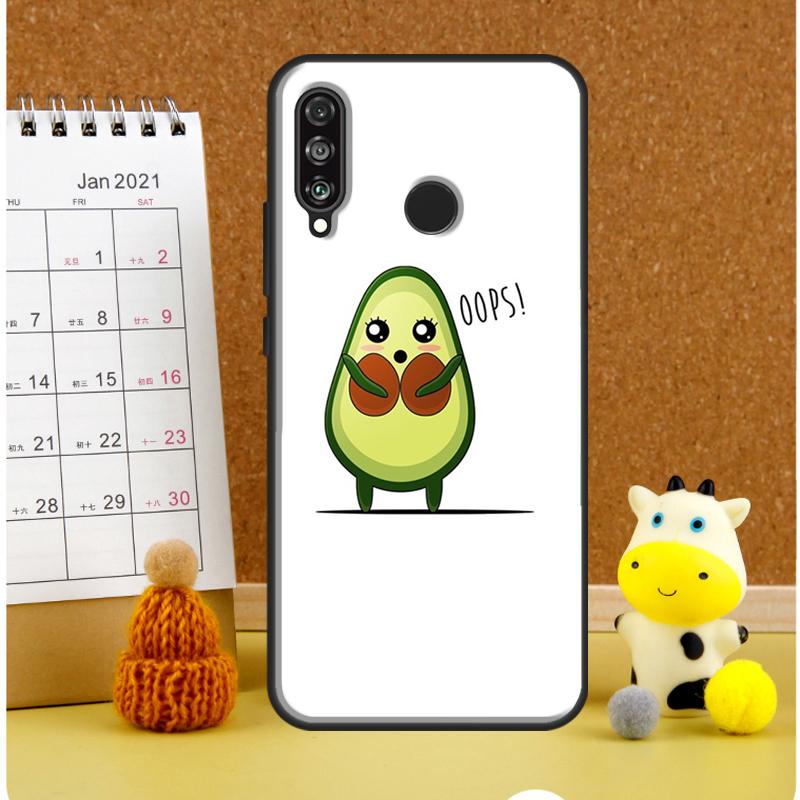Cute Cartoon Avocado Fitness Case For Huawei P30 Pro P20 P40 Lite Nova 11i 8i 3i 11 9 10 SE 5T Y60 Y70 Y90 Y61 Y91 Cover