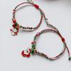 Christmas Handmade Santa & Snowman Bracelet - Gift for Couples & Friends