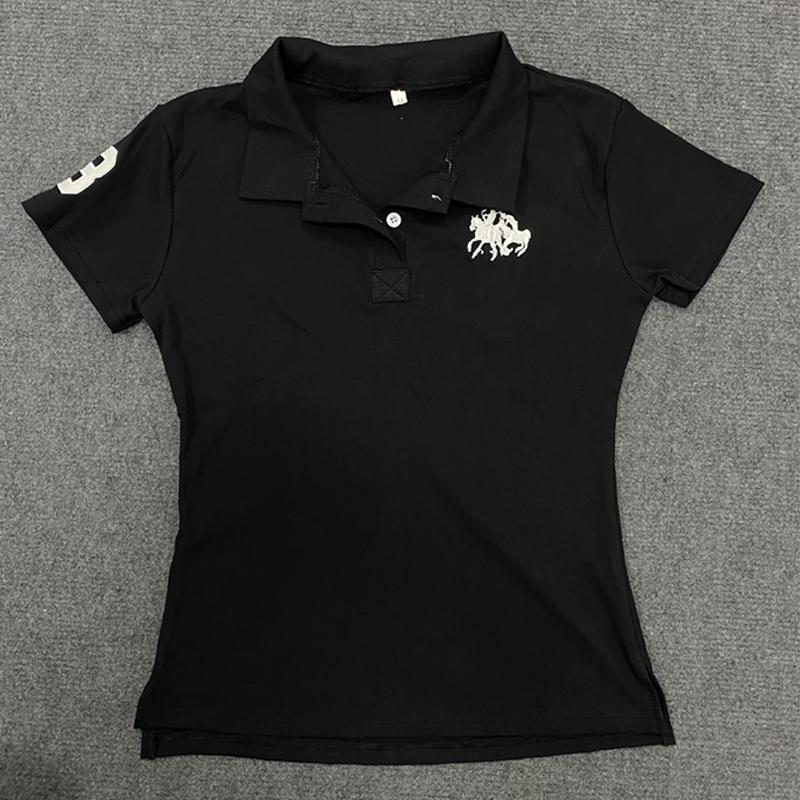 

Европейская и американская летняя минималистичная облегающая черная уличная футболка с вышивкой XL коричневый