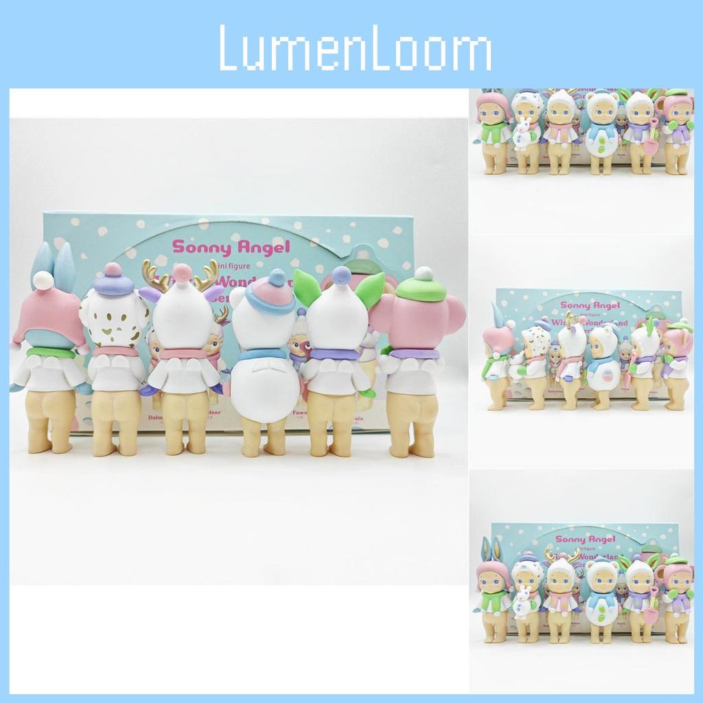 Enchanting Winter Dream Angel Doll Blind Box Gift With Six Pvc Snowman Figures
