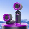 Portable Mini Handheld Fan: Silent, High-Wind Air Conditioner with Semiconductor Cooling