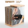 Stable Structure Wooden Record Holder Solid Wood Vinyl Display Stand  Desktop Decoration