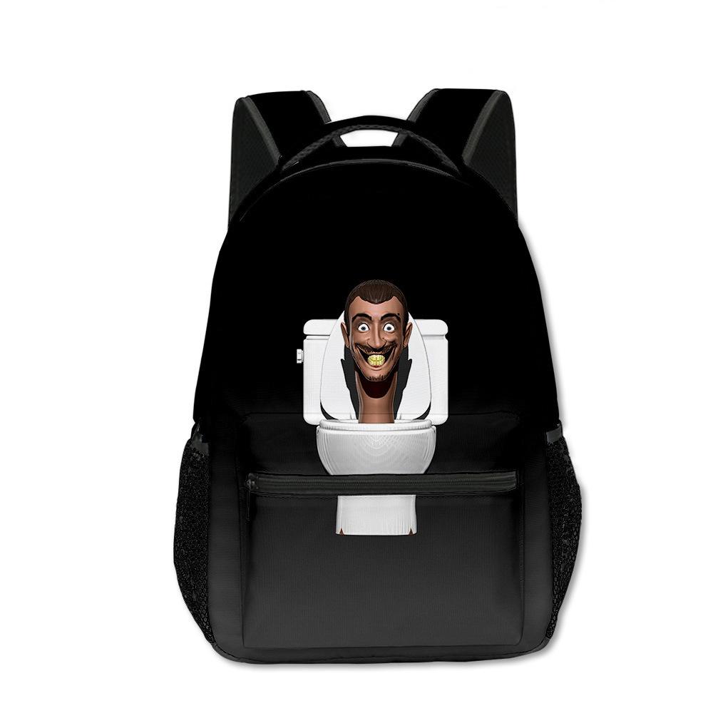 Popular Kpop Youthful School Bags Unisex Skibidi Toilet Travel Bags 3D Print Oxford Waterproof Notebook Shoulder Backpacks