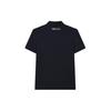 FILA Solid Color Logo Knitted Short Sleeve Polo Shirt Men tops Royal-Blue A11M223104FNV